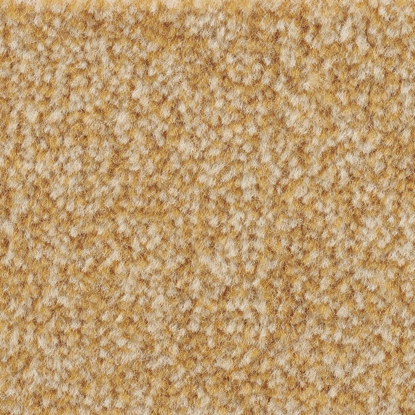 Auslegware Teppichboden in Gelb Ocker mit Velours Oberfläche 400 cm Breite (Meterware)
