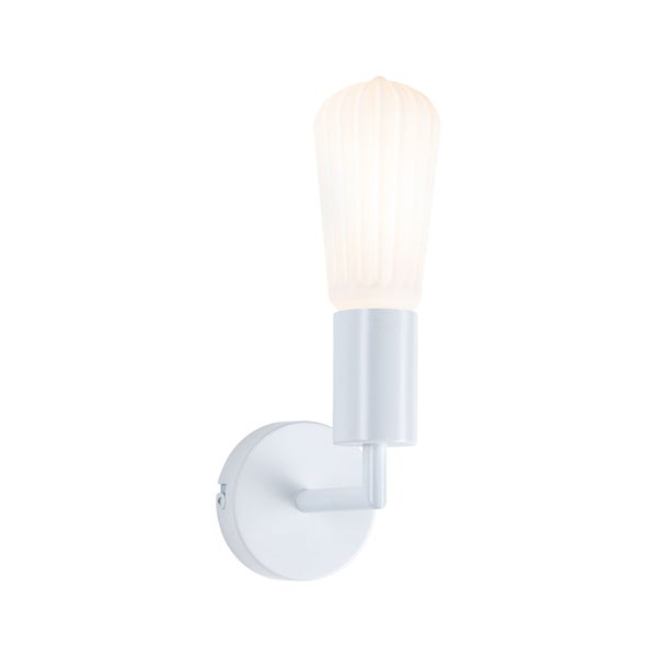 Set Wandleuchte Ravi + White Lampion 4,3W 60mm 400lm 230V Weiß matt