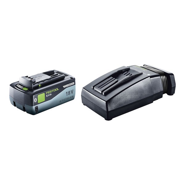 Festool Energie-Set mit 18 Volt Li-HighPower Akkupack 8,0 Ah Airstream Bluetooth und Schnellladegerät.