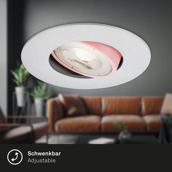 Deckeneinbaustrahler mit schwenkbarer Funktion zur flexiblen Ausrichtung des Lichts