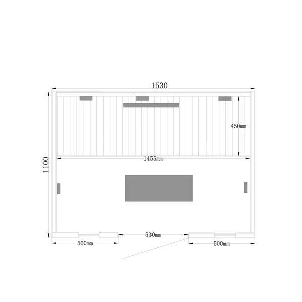Home Deluxe Infrarotkabine REDSUN DELUXE L