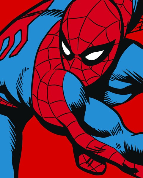 Illustration von Spider-Man in Aktion
