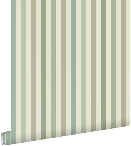 ESTAhome Tapete Streifen Grün - 50 x 900 cm - 131603