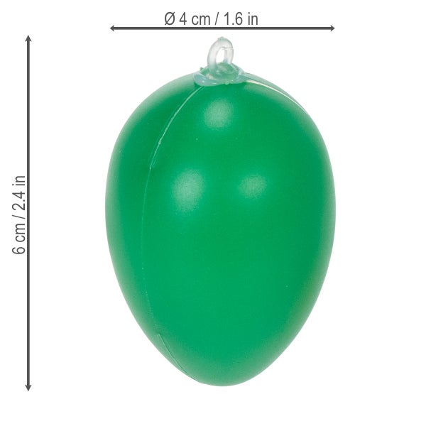 Grüner Schwimmkörper mit einem Durchmesser von 4 cm und einer Höhe von 6 cm