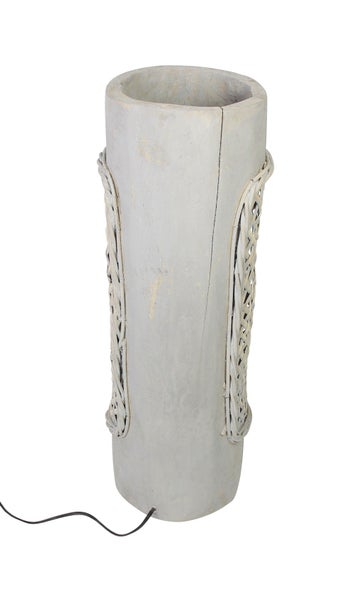 FRANK FLECHTWAREN | Lampe Artesania, PAULOWNIA, KUNSTSTOFF, Ø 18 x 60 cm