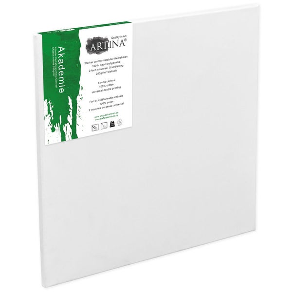 Keilrahmen mit Baumwollgewebe und Grundierung