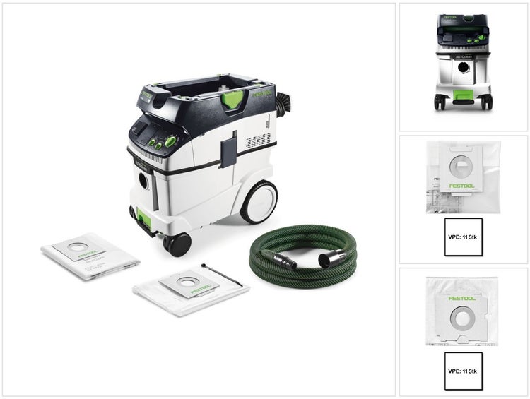 Festool CTL 36 E AC CLEANTEC Absaugmobil 36l Staubkl. L ( 574958 ) + Extra Entsorgungs- und Filtersäcke