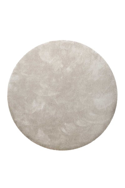 Teppich Rund Creme Beige Hochflor Pisa Homie Living 200 cm rund