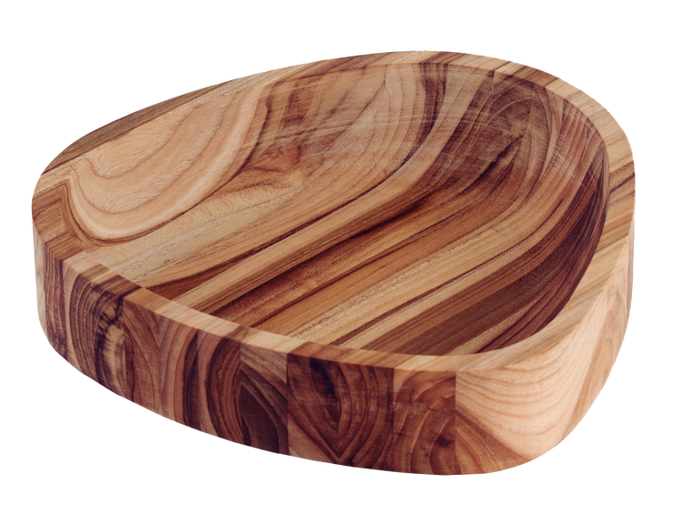 Holzschale in ovaler Form