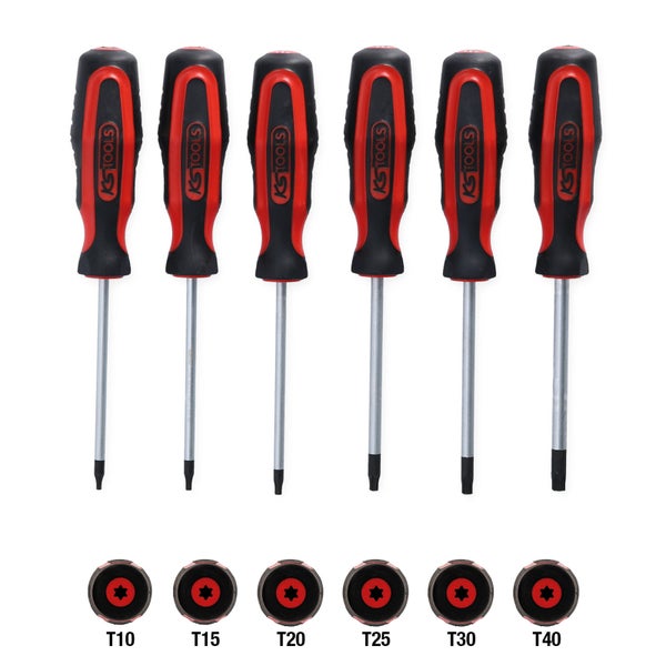 KS TOOLS ERGOTORQUEplus Schraubendreher-Satz 6tlg. Torx - 159.0030