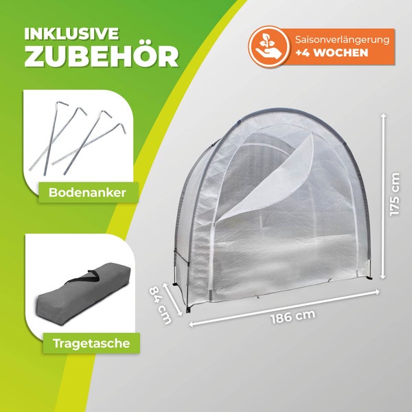Überwinterungszelt Arctic ThermoPLUS für Pflanzen L 186 x B 84 x H 175 cm