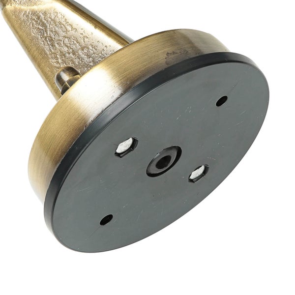 Detailansicht eines Lampenfußes zur Befestigung