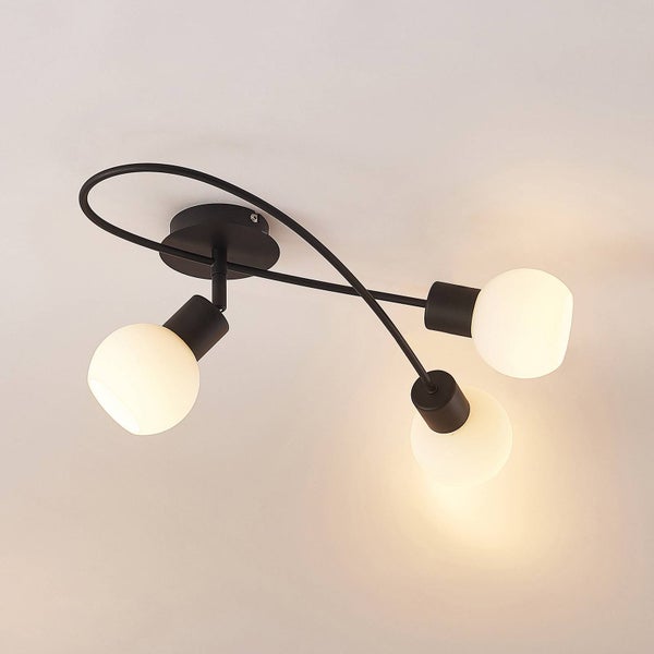 Zwei weiße Markisenkurbeln mit Details zur Montage und Bedienung.