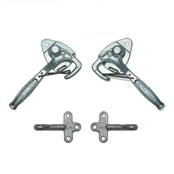 FBS Industry Winkelhebel-/ Bordwandverschluss Set Gr. 0 links & rechts mit Einfallösen