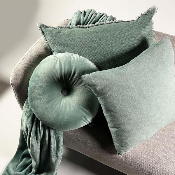 OLLY - Dekokissen Samt Jadeite 40 cm