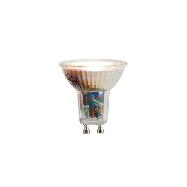 Smarte Wandleuchte schwarz mit goldenem Quadrat inkl. 2 WiFi GU10 - Sab