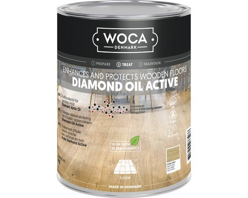 WOCA Diamant Öl Aktiv Sandgrau 1 l