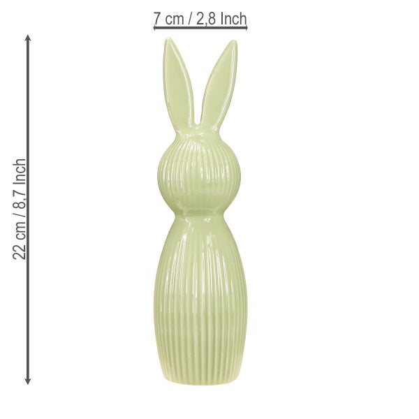 Keramik Hase Dekoration, 22 cm hoch