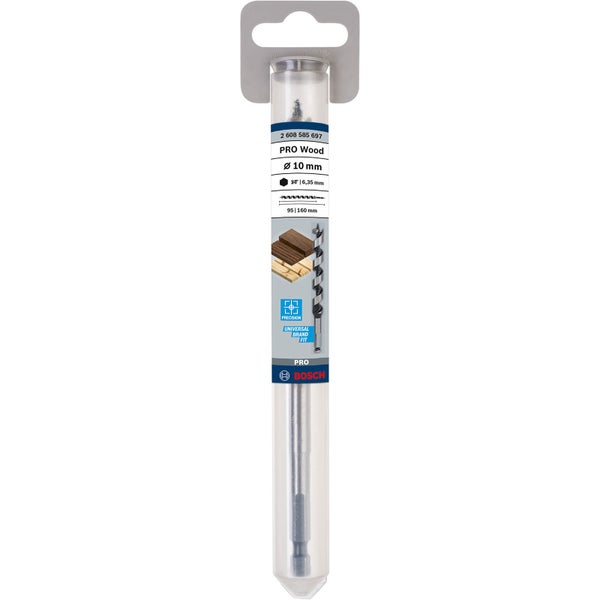 Bosch PRO Wood Holzschlangenbohrer 10 x 95 x 160 mm - 2608585697