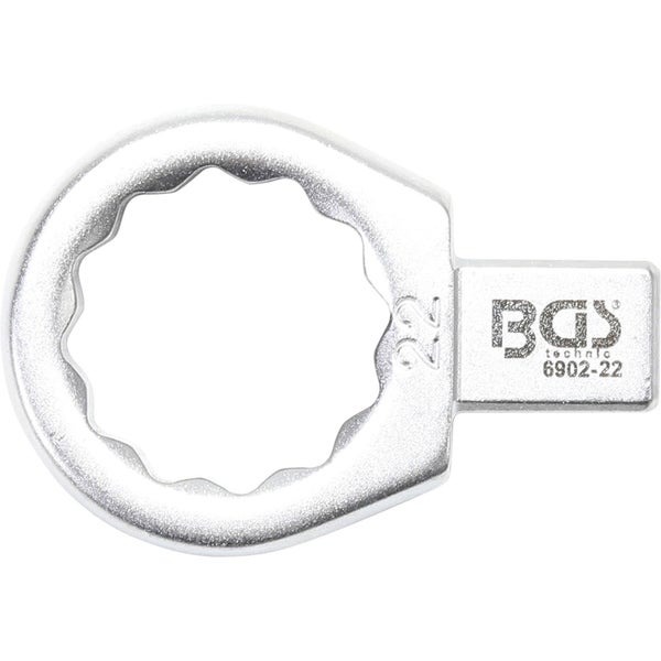 BGS Einsteck-Ringschlüssel 22 mm Aufnahme 9 x 12 mm - 6902-22