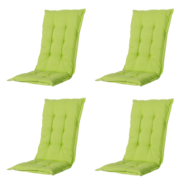 Gartenstuhlauflage Panama Limette - Ca. 105x50 cm - 4er-Set
