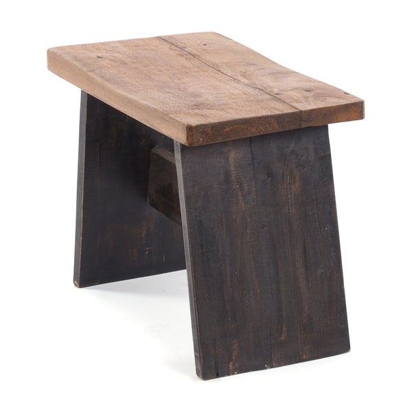 Hocker SCHEMEL 40 Mahagoni Massivholz 04 schwarz-natur