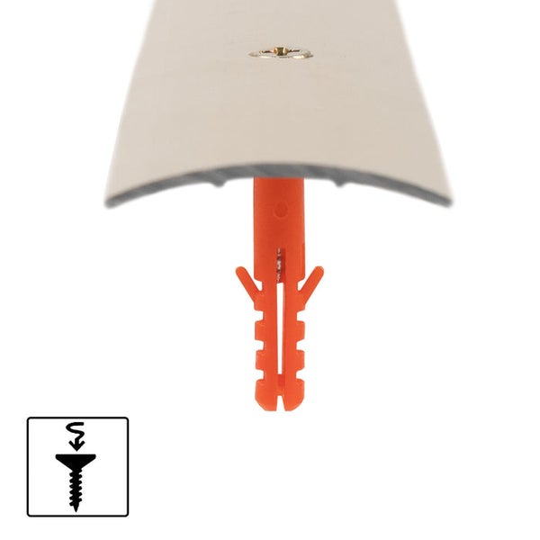 FLOORDIREKT Übergangsprofil - Übergang zwischen Bodenbelägen - Breite: 30 mm - Sahara - Vorgebohrt - 100 cm