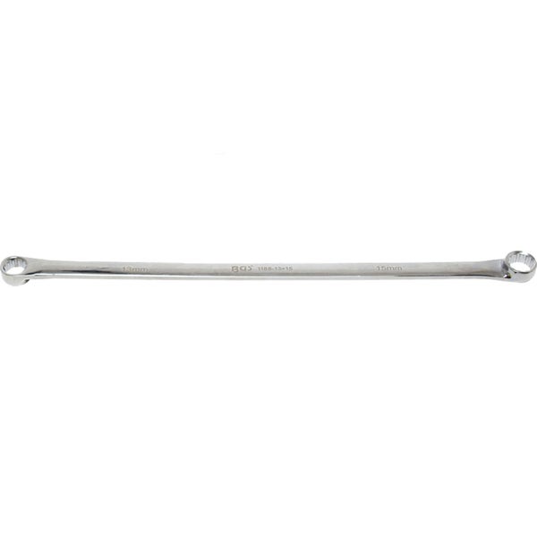 BGS Doppel-Ringschlüssel extra lang SW 13 x 15 mm - 1186-13x15
