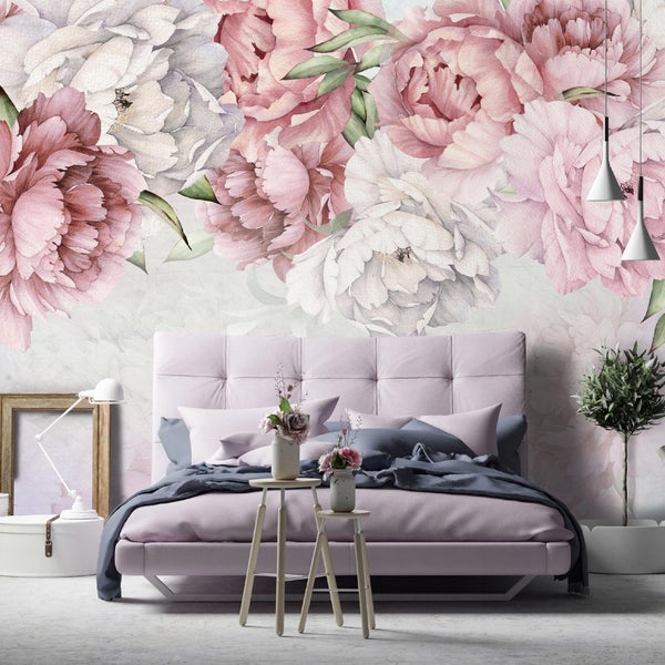Fototapete Blumen Rosen Vlies Tapete Schlafzimmer 400X280 cm