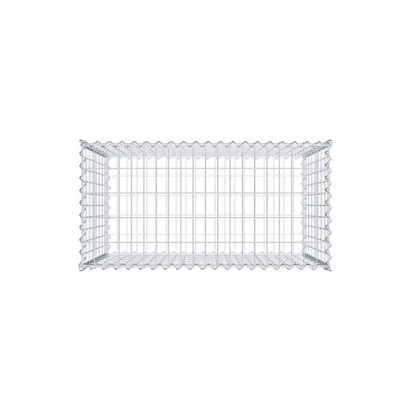 Gabione 100 cm x 80 cm x 50 cm (L x H x T), Maschenweite 5 cm x 10 cm, Spirale