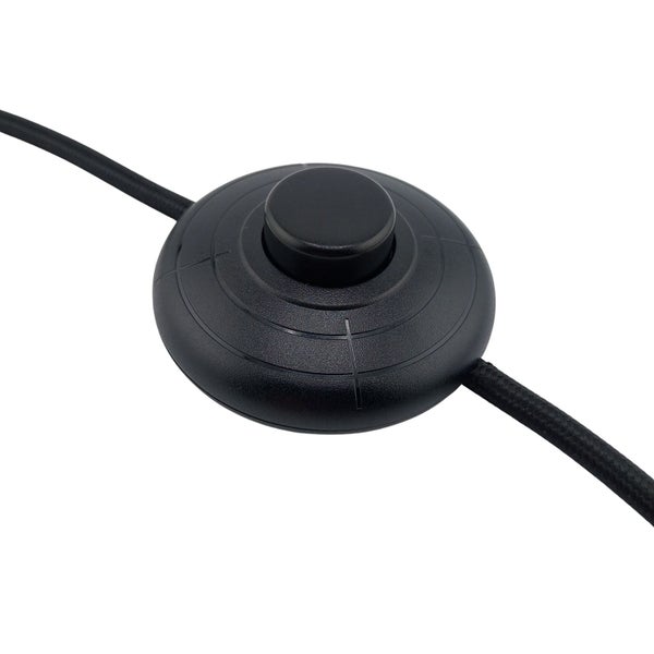 Schwarzer Fußschalter für Lampen