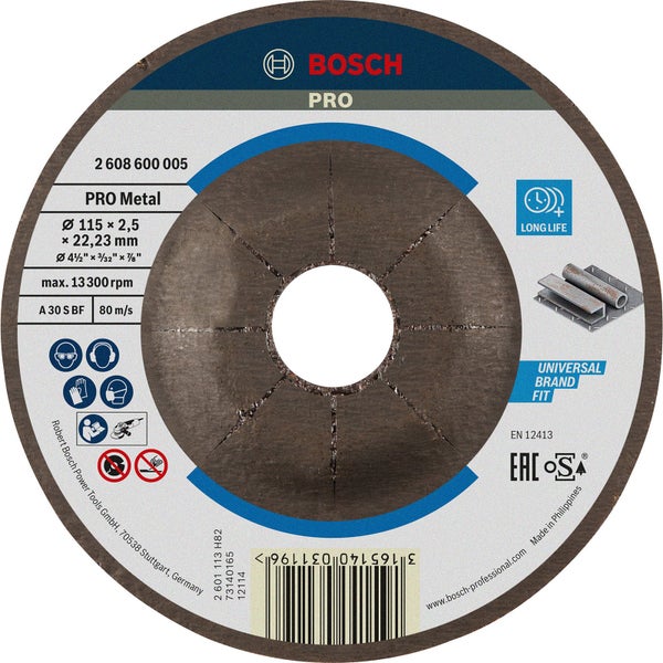 Bosch Pro Trennscheibe Metall, Durchmesser 115 Millimeter