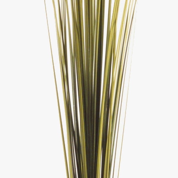 Bündel aus dünnem, dunkelgrünem Blumendraht für Floristikarbeiten.