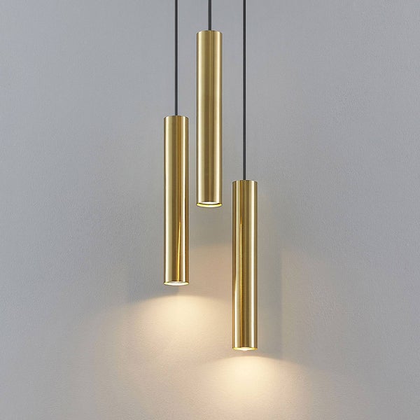 Lindby Pendelleuchte Joffrey (Modern) in Schwarz aus Metall (3 flammig, GU10) - Deckenlampe Esstischlampe Hängelampe Hängeleuchte Wohnzimmerleuchte