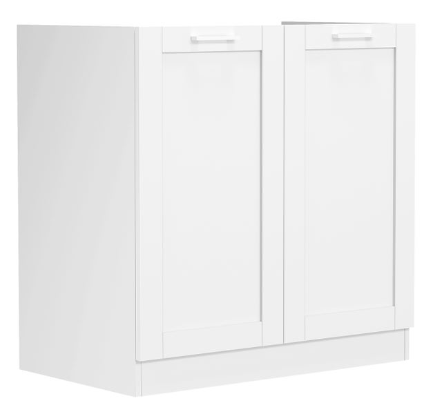 Spülenschrank Küche Breite 80 cm Colura Weiß