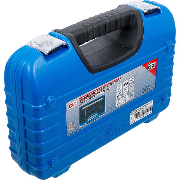 Motor Einstellwerkzeugsatz im blauen Kunststoffkoffer