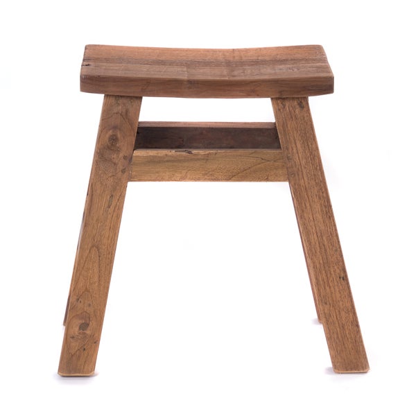 Hocker HOCKER Noah 50 Recyclingholz massiv naturfarben