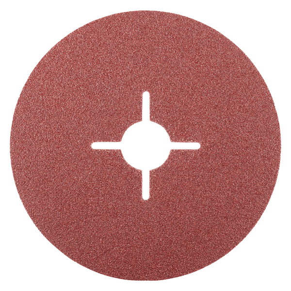 RHODIUS Fiberscheibe KFS, 25 Stück, 125 x 22,23 mm, Korn 80, für Stahl, Metall, PROline