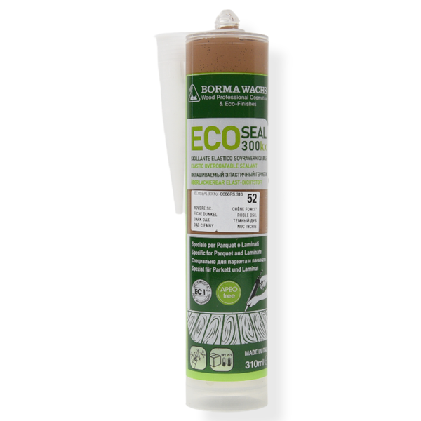 Borma Wachs Eco Seal 300kx elastischer Dichtstoff für Parkett und Laminat, 310ml