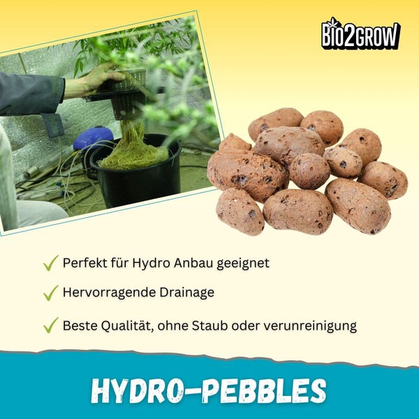 Hydro-Pebbles für den Hydroanbau, geeignet für hervorragende Drainage und beste Qualität ohne Staub oder Verunreinigungen