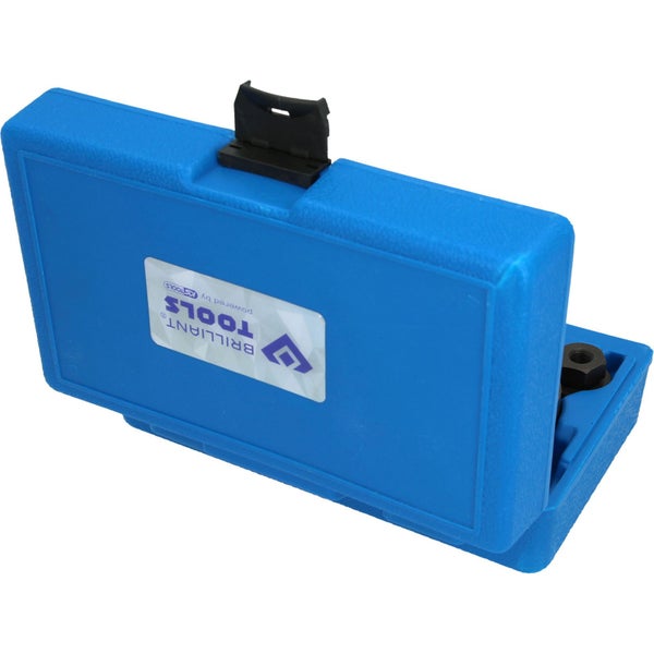 Abgastester-Set in geöffnetem, blauem Koffer.