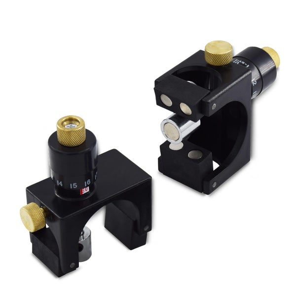 Zwei Holzbearbeitungs-Stecheisen-Schärfvorrichtungen aus Metall