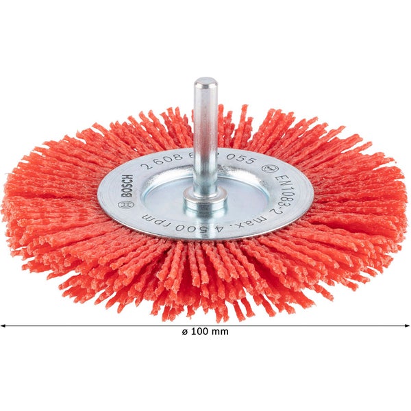 Bosch PRO Multi Material clean Scheibenbürste 100 x 1 mm gerader Schaft - 2608622055