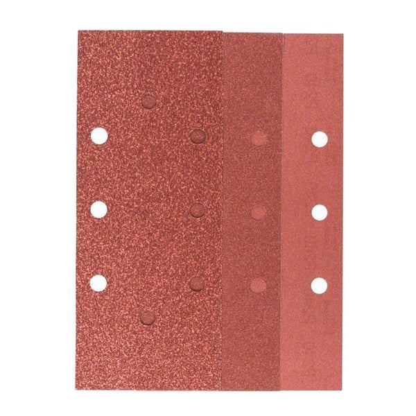 Bosch Schleifblatt-Set für Schwingschleifer 25tlg. 8 Löcher (B+D) 93 x 230 mm 60-240 - 2607019501