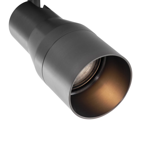Moderner Deckenstrahler Gunmetal GU10 50 mm rund - Stanley