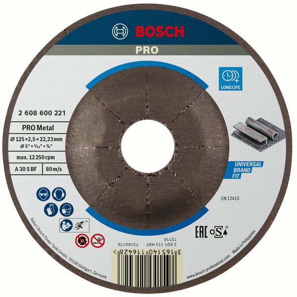 Bosch Trennscheibe Pro Metal, 125 Millimeter Durchmesser