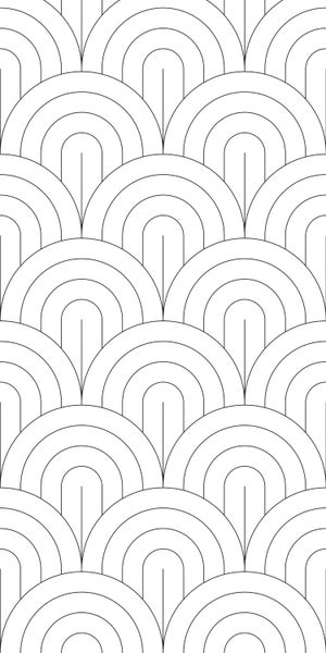 Grafisches Muster mit Bögen und Linien