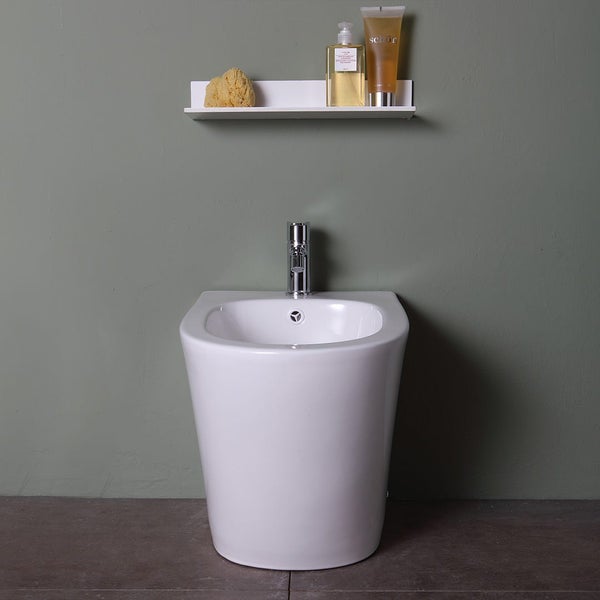 Sanitärkeramik Stand-Bidet in weißer Farbe | Blues