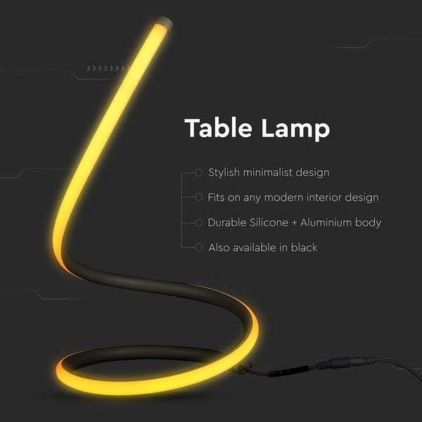 V-TAC VT-7312-B-N - Flexible Tischlampen - IP20 - Black Body - 20 Watt - 1840 Lumen - 3000K