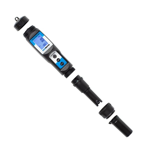 Aqua Master P50 pH-Messgerät mit Temperatur – Präzises, Vorkalibriertes Set für Aquarien & Wasserqualität, Einfacher Elektrodenwechsel & Komplettausstattung